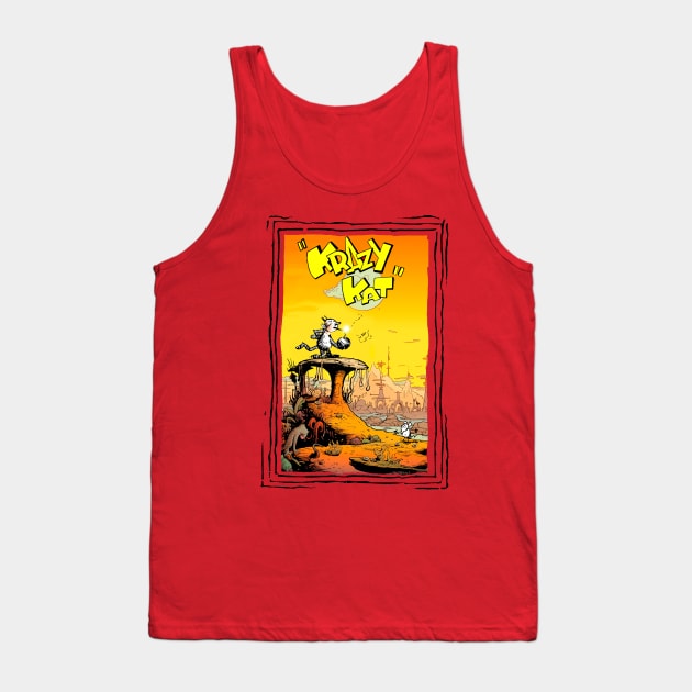 Krazy Kat Vintage Comics Tank Top by enyeniarts